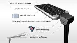 Btree LED LED Solar Street Light -12 w z akumulatorami lit-jon i panelem słonecznym 20W-广州纵横-第 2 ...